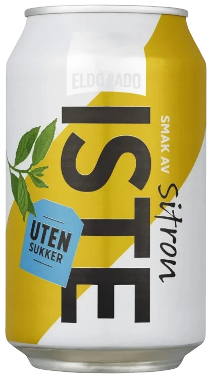 Iste Sitron u/sukker 0,33l boks Eldorado