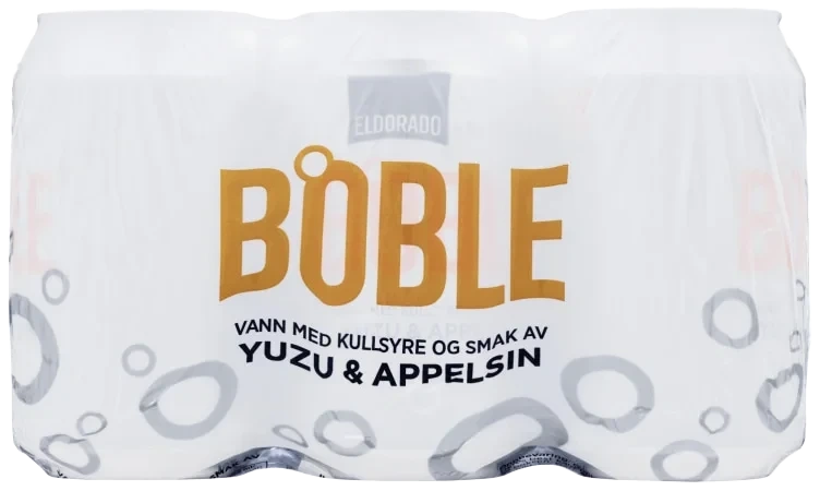 Boble Vann Yuzu&Appelsin 0,33lx6 boks Eldorado