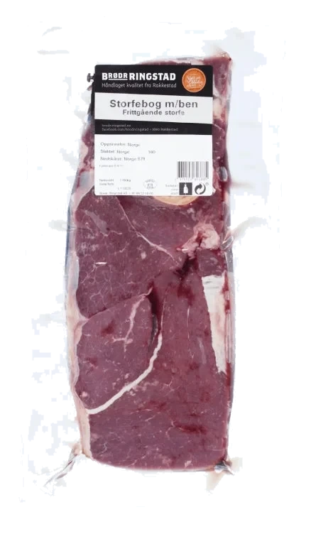 Storfebog m/Ben Skiv ca 1,5kg Frittgående