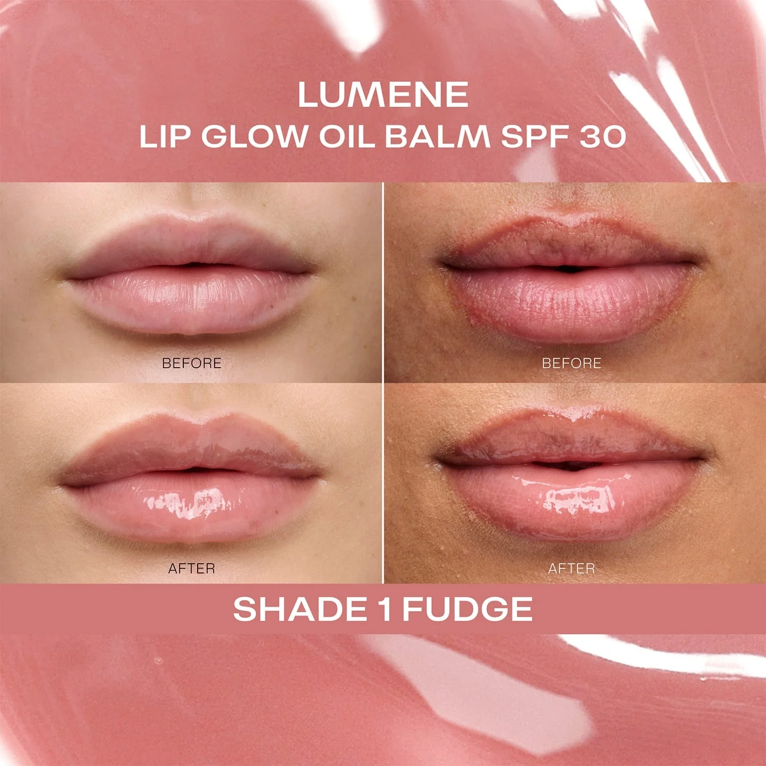 Lip Glow Oil Balm SPF30 1 Fudge