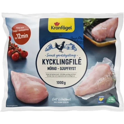 Kycklingfilet Mørnet 1kg Kronfågel