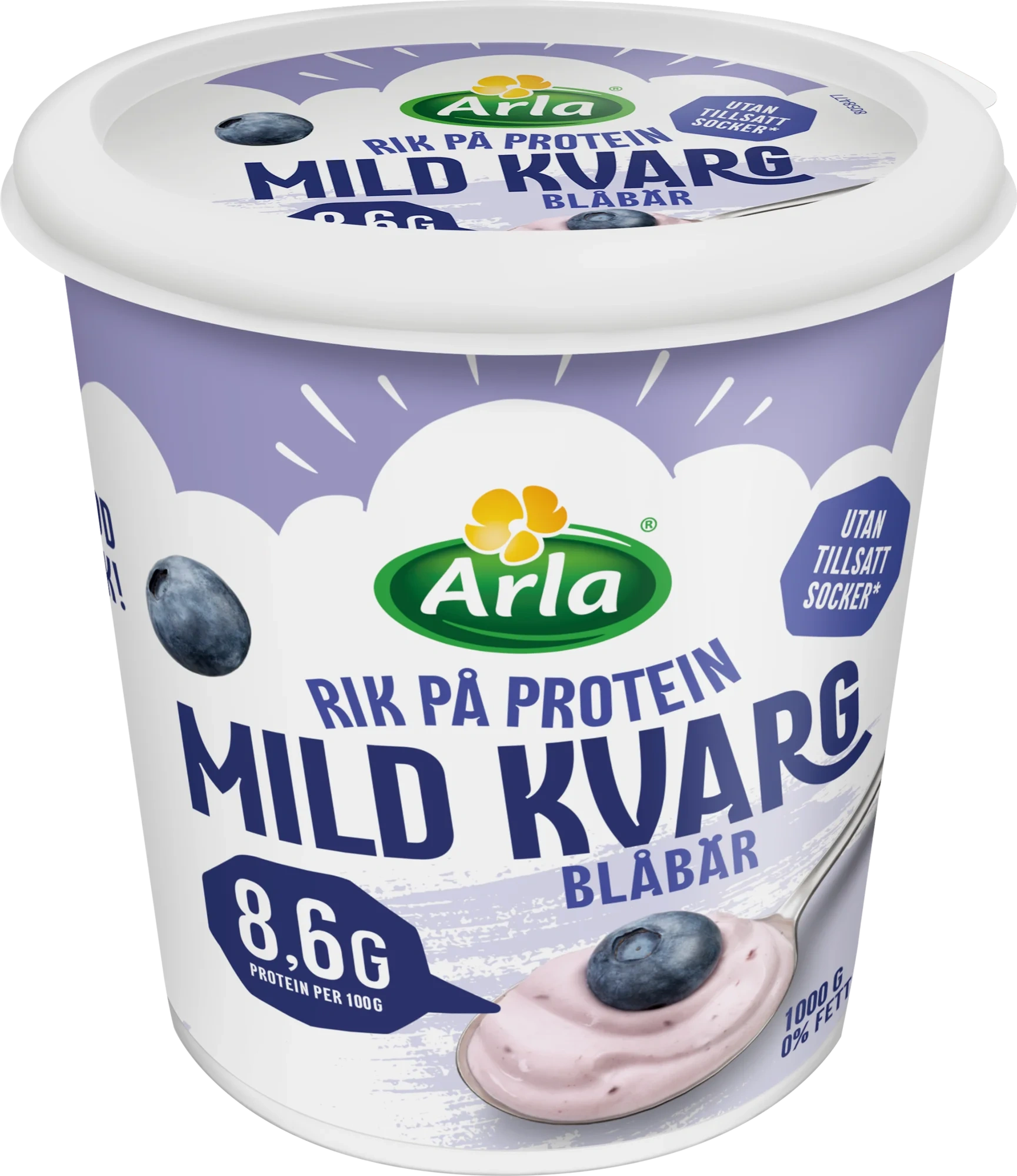 Mild kvarg blåbär