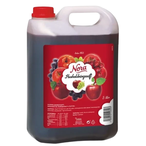 Husholdningssaft 5l Nora
