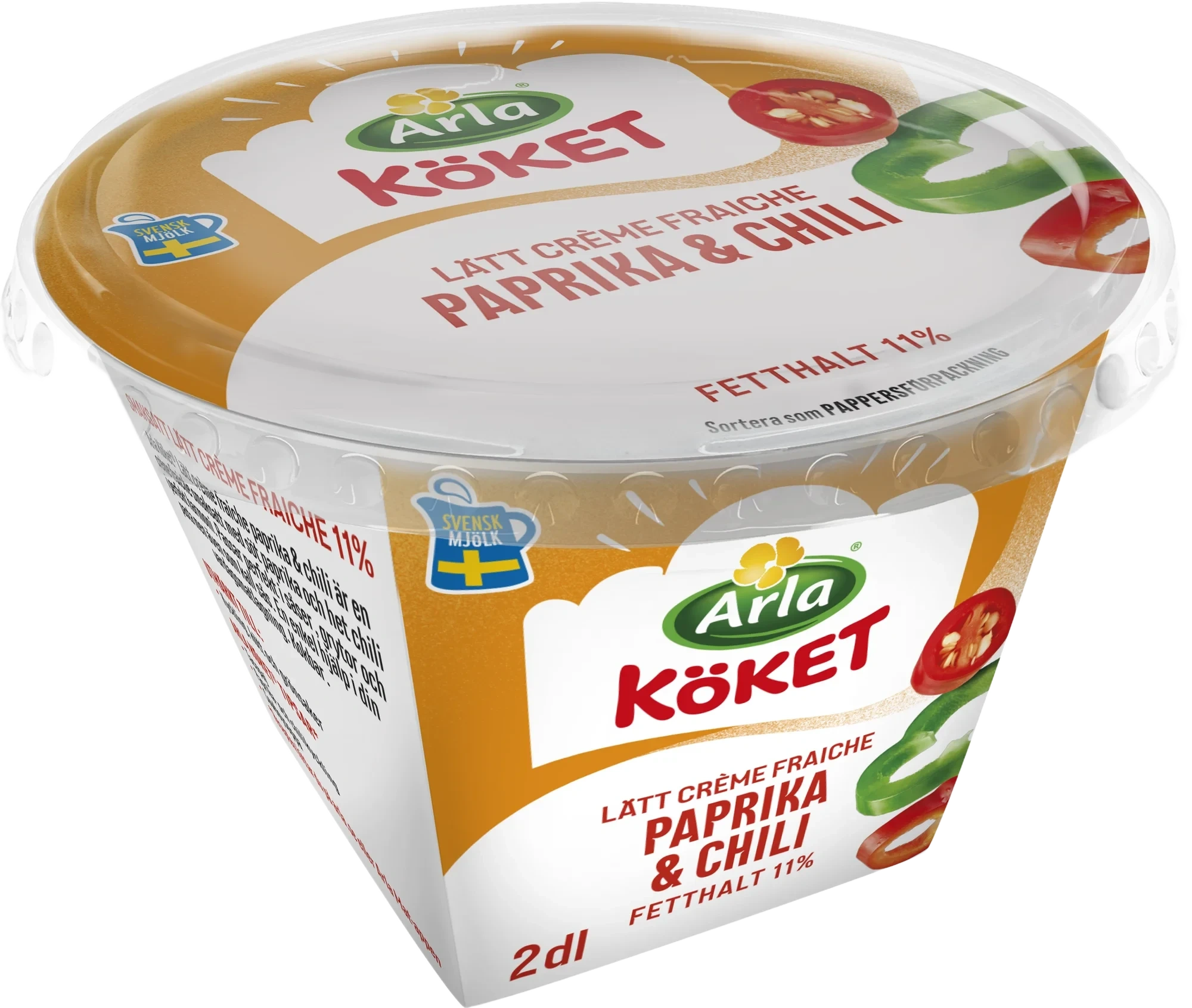 Lätt crème fraiche paprika / chili 11%