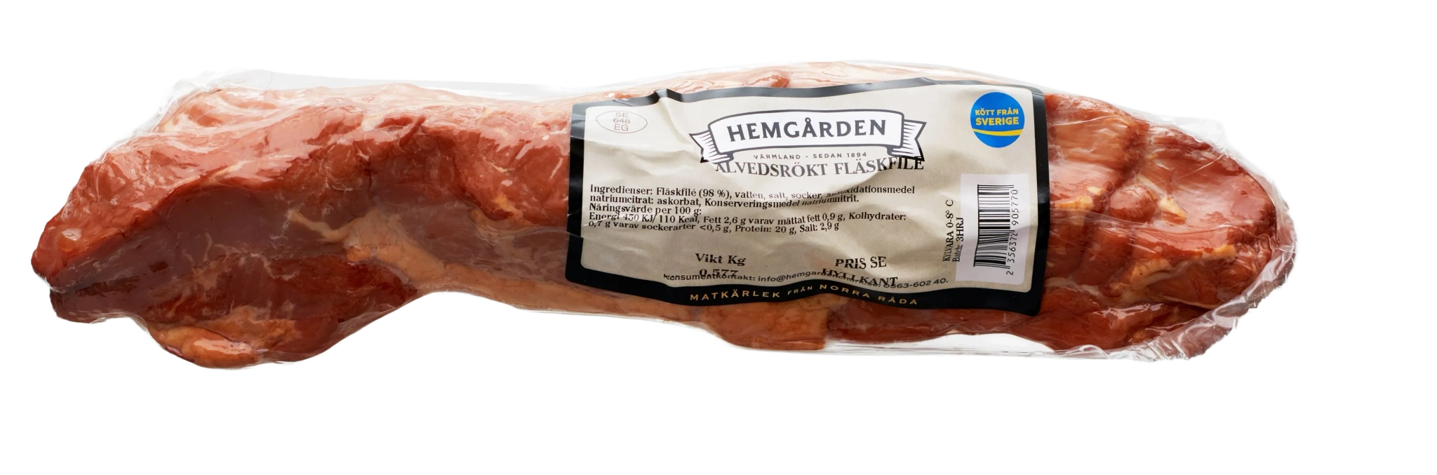 Alvedsrökt fläskfilé