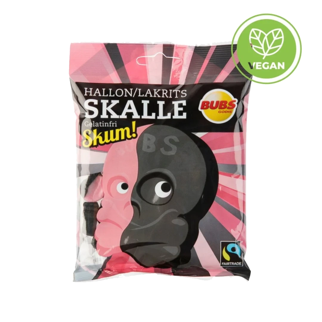 Bubs Lakris og Bringebær Skaller Skum 90 g