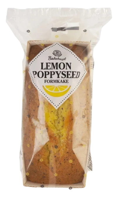 Formkake Lemon Poppyseed 270g Bakehuset
