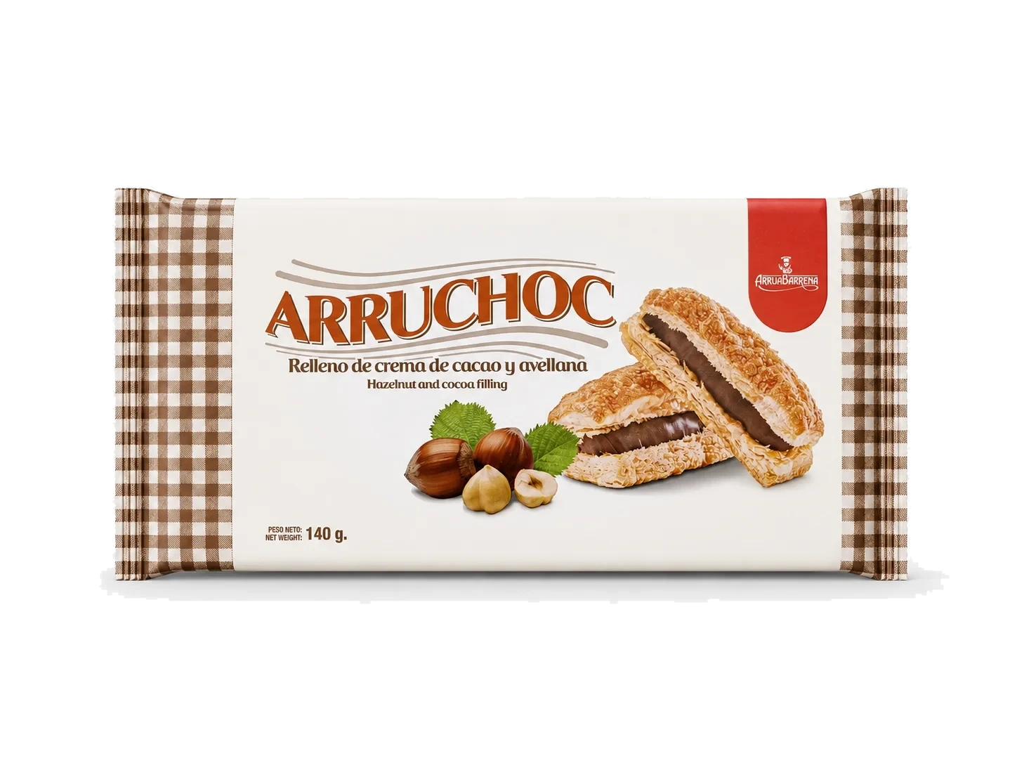 Arruabarrena Puff Finger Chocolate 140g