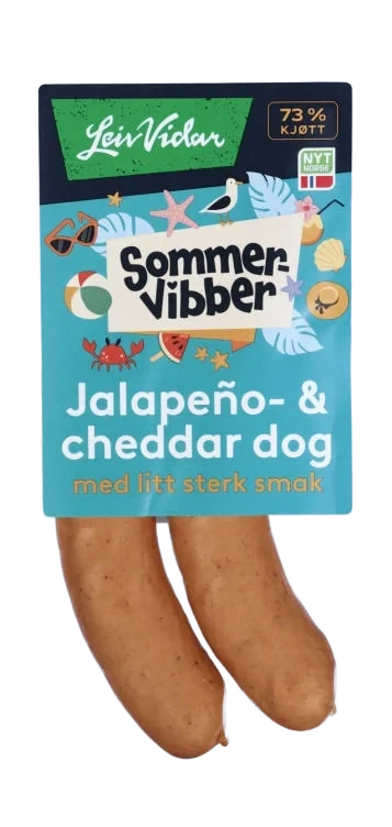 Jalapeno&Cheddar Pølser 220g Sommervibber