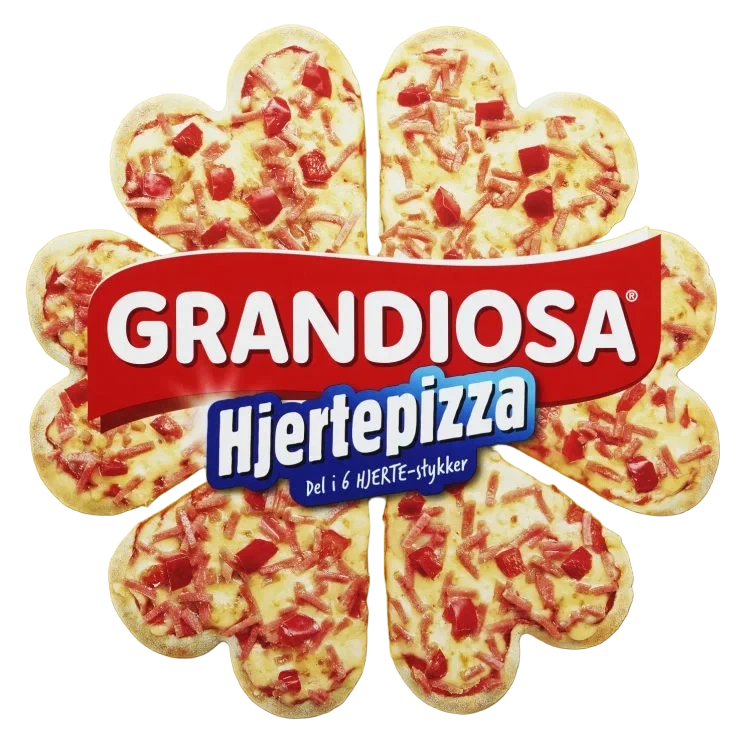 Grandiosa Hjertepizza 485g