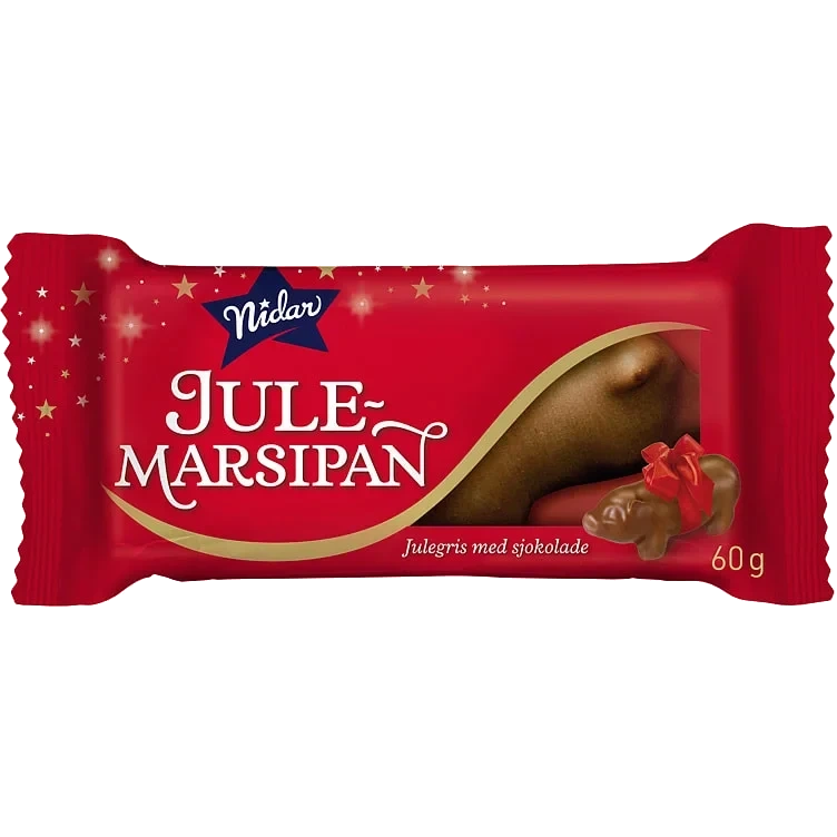 Marsipangris Liten M/sjokolade 60g Nidar