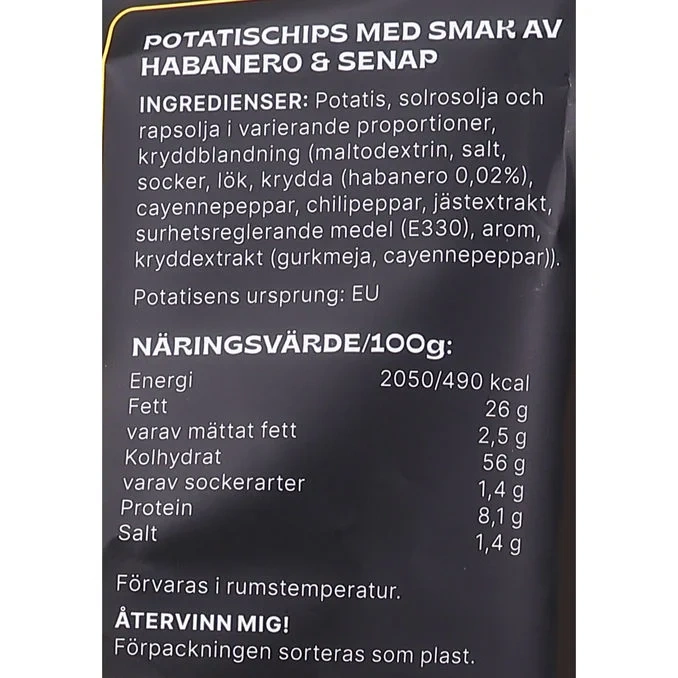Chips Habanero Mustard