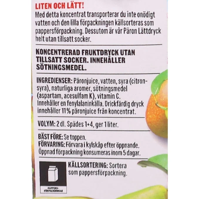 Lättdryck Päron