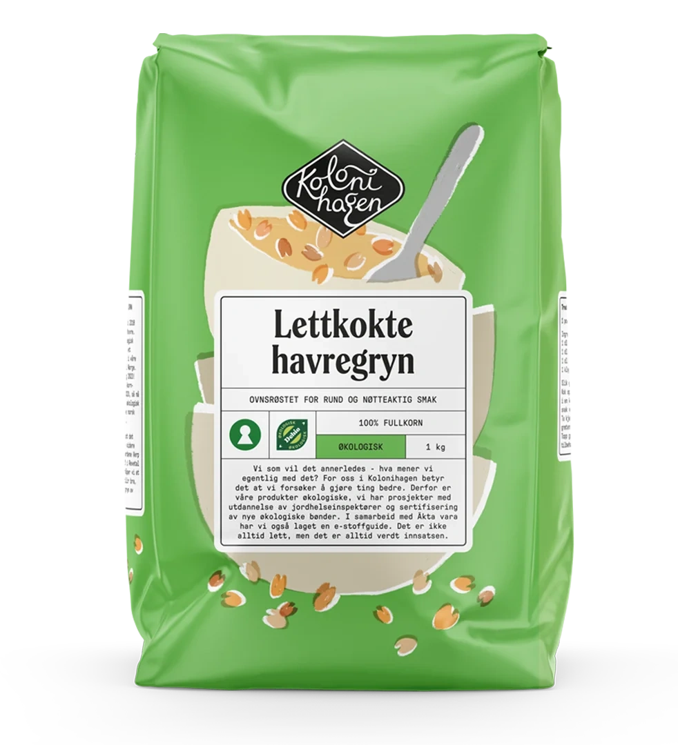 Havregryn lettkokte økologisk   1kg
