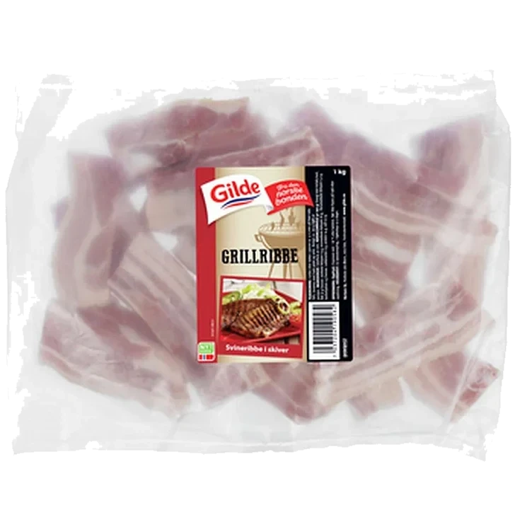 Grillribbe skivet 1kg