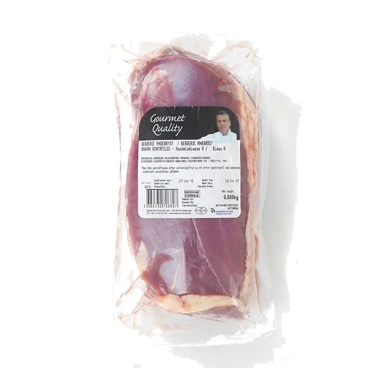 Andebryst berberie 300-400g swe/fi  t kg månedspris