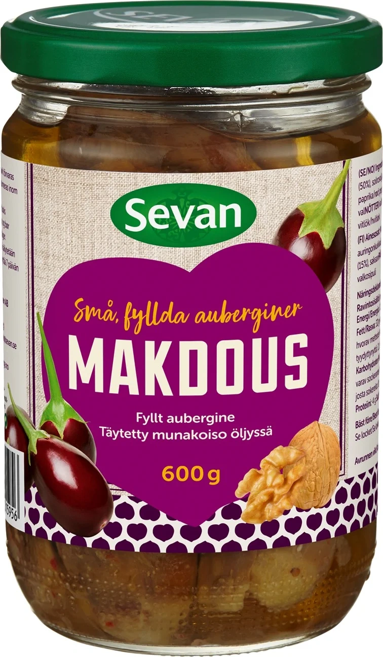 Sevan Makdous - små fyllda auberginer