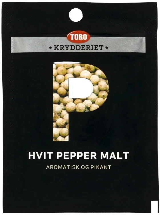 Pepper hvit malt pose   13g