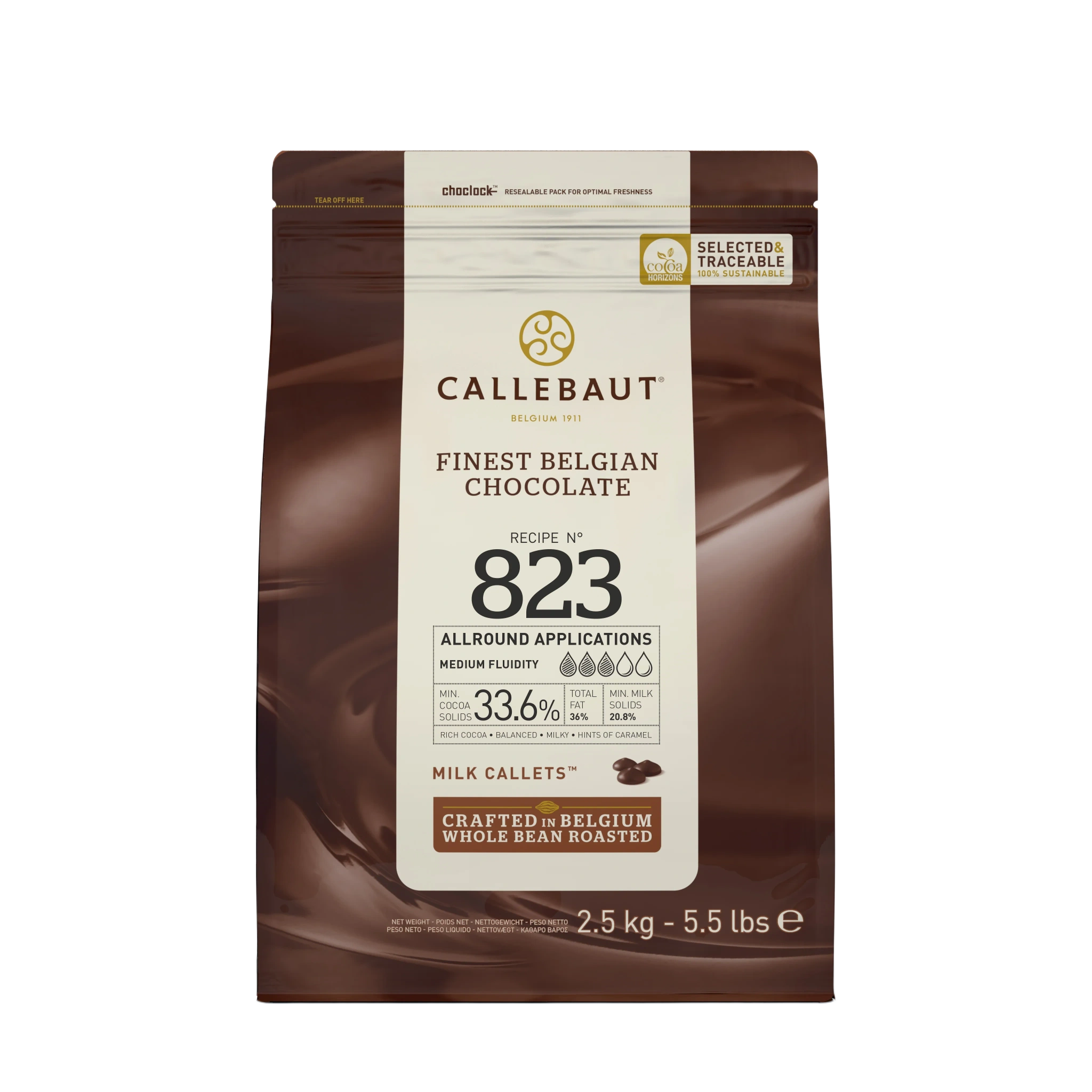Mjölkchoklad 823 Pellets 33,6%