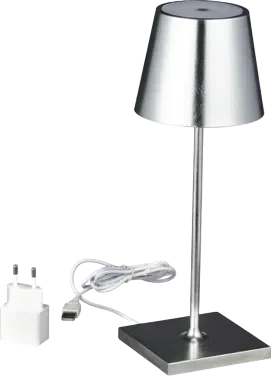 Zafferano Poldina Pro Mini Cordless Lampe Sølv