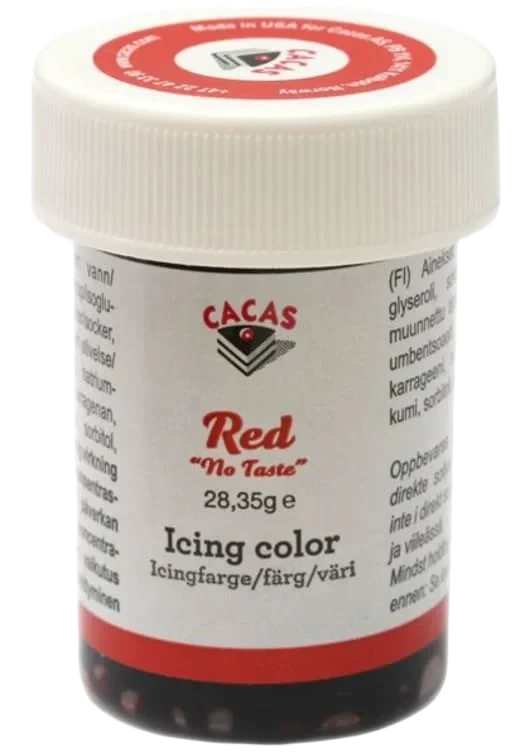 Icingfarge Rød 28g Cacas