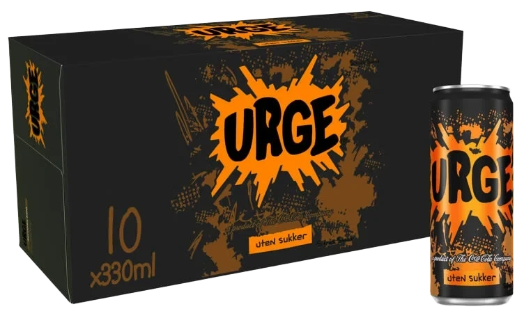 Urge Citrus u/Sukker 0,33lx10 boks