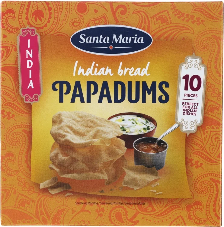 Papadums Indian Bread