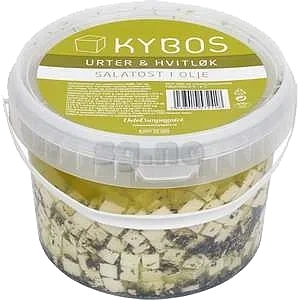 Kybos Fetaost Hv.løk/chili 2,5kg Tine