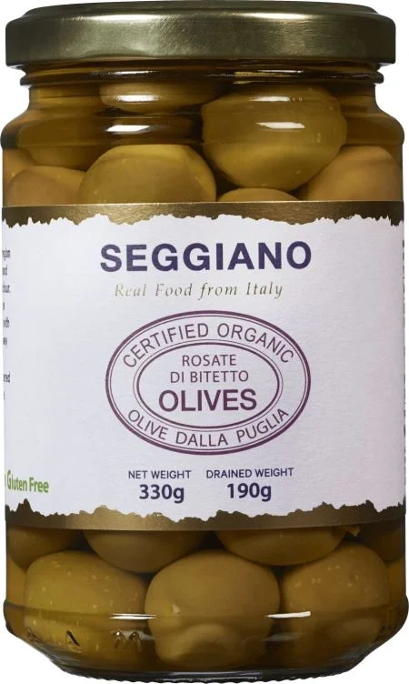 Oliven Rosate Økologisk 315g Seggiano