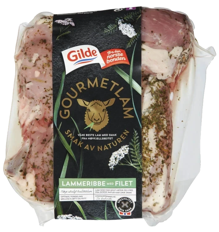Lammeribbe m/Filet Ca700g Gourmetlam