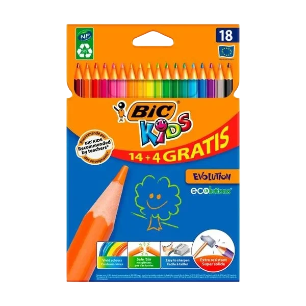 Kids Evolution Fargeblyanter - 18pk