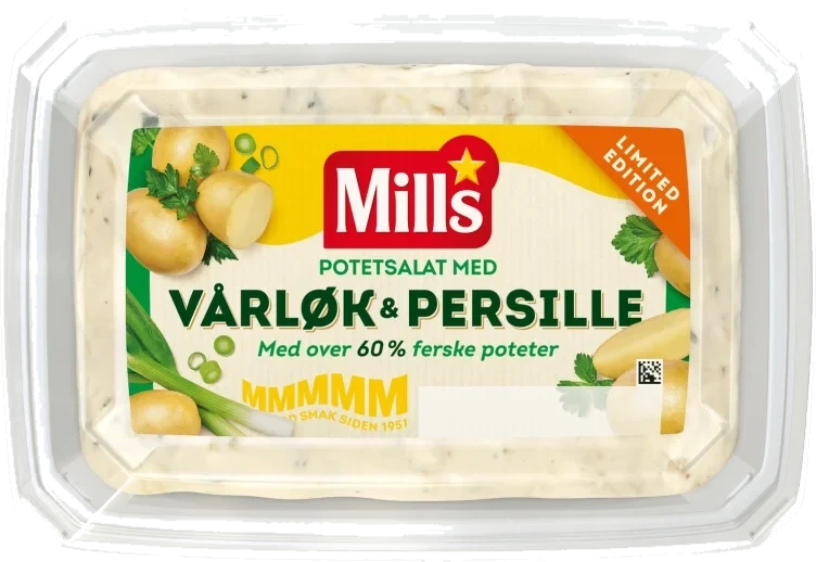 Potetsalat Vårløk & Persille 650g Mills