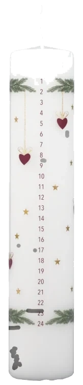 Kubbelys Kalenderlys 1stk Unik