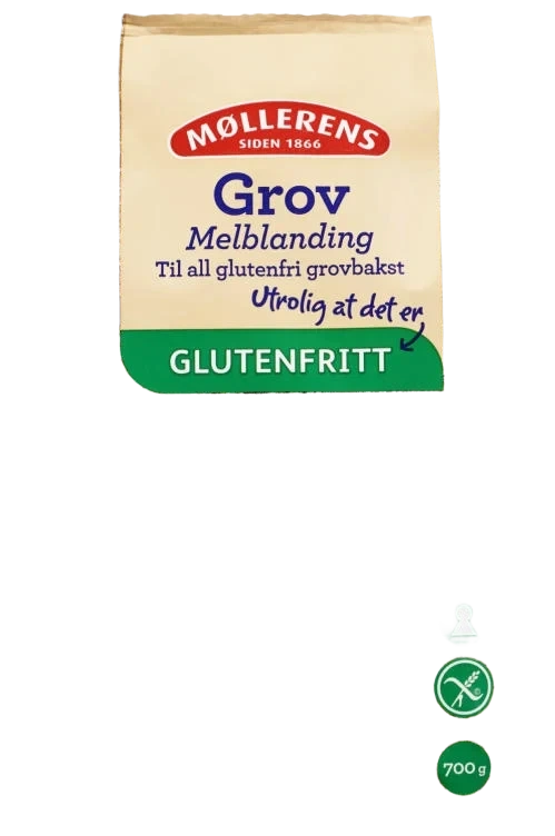 Melblanding Grov glutenfri 700g Møllerens