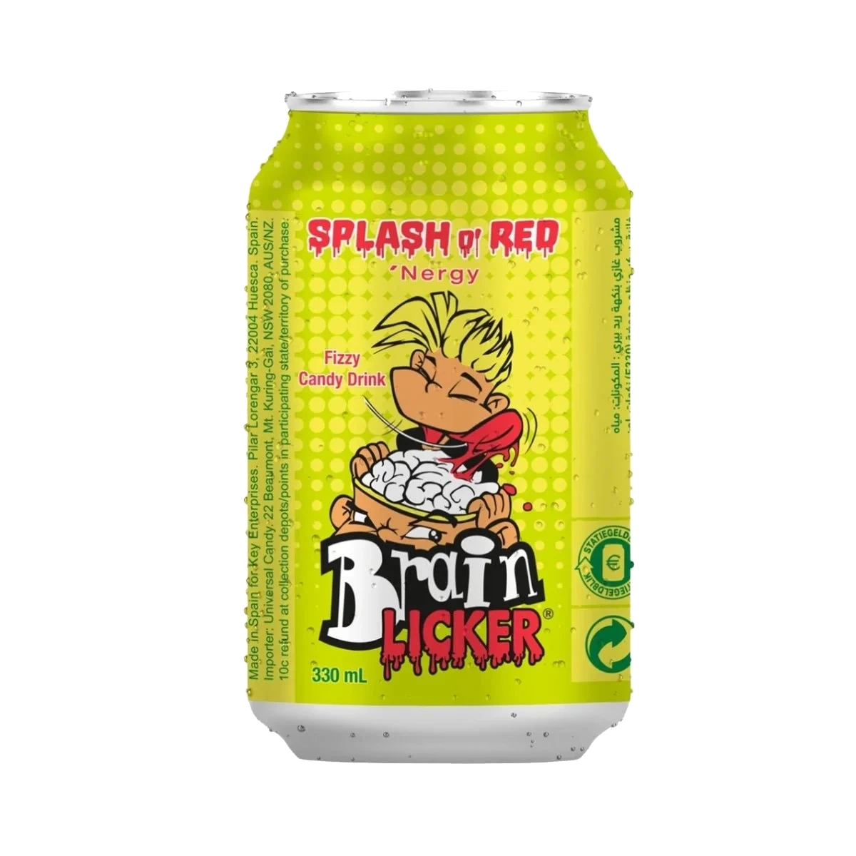 Brain Licker Sour Soda Strawberry 330 ml