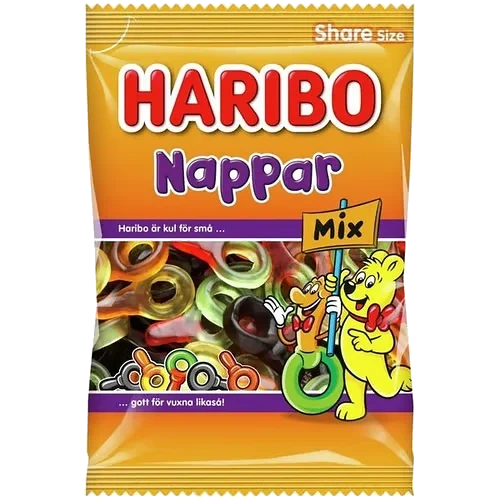 Haribo Nappar Mix 375g