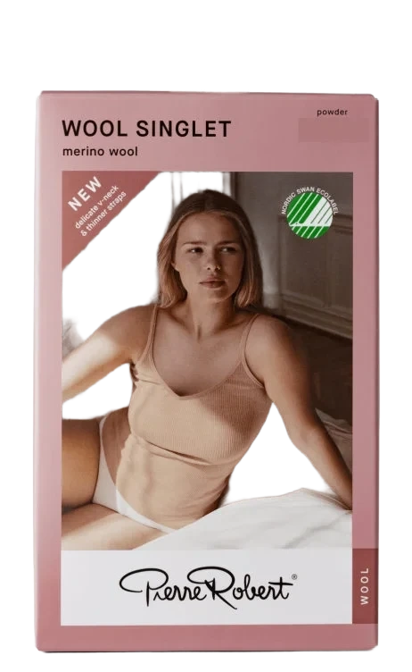 Wool Singlet Powder M/L Pierre-Robert