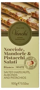 Venchi White Chocolate Bar With Nuts