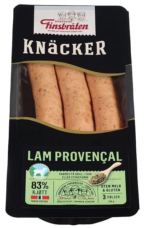 Knacker Lammepølse 250g Finsbråten