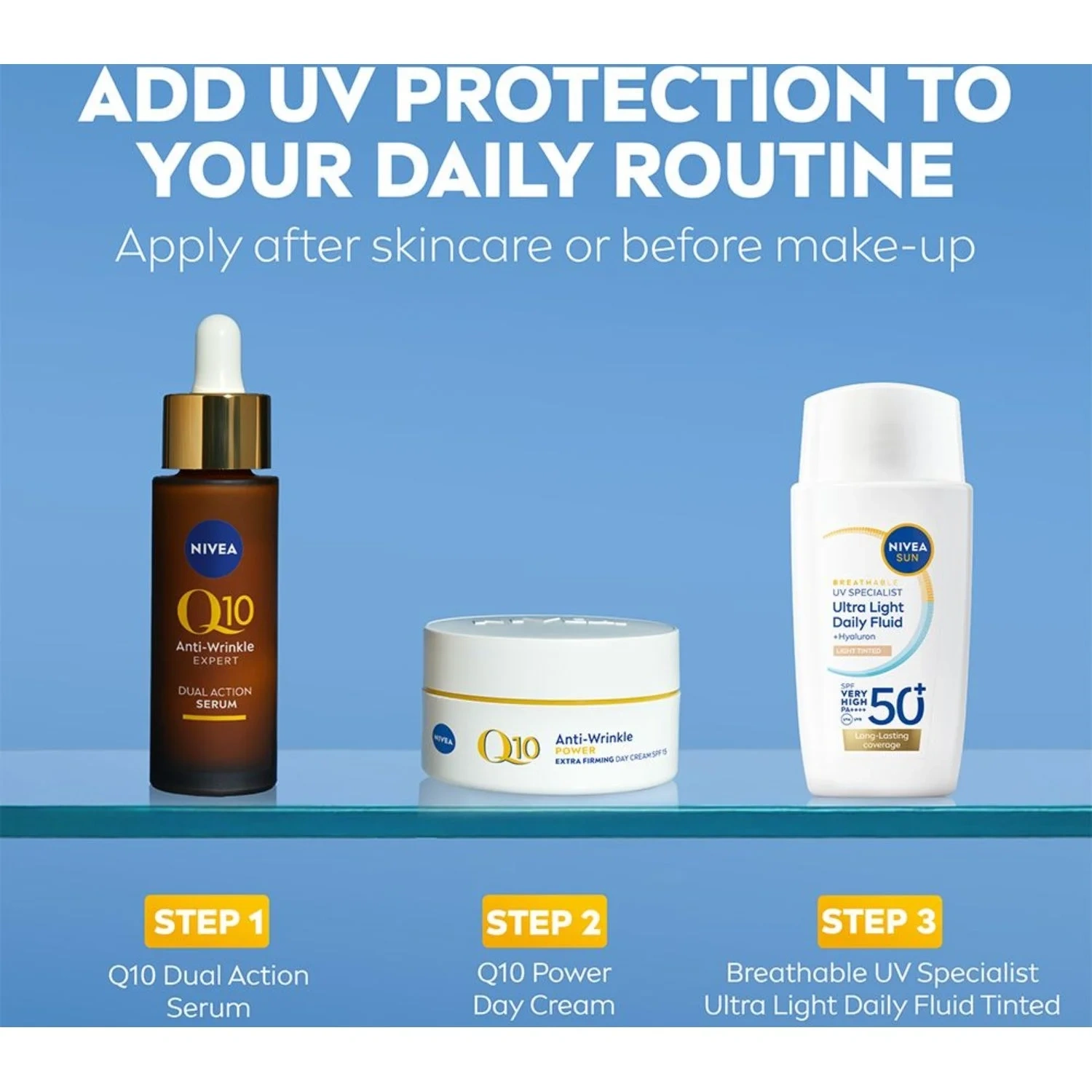 NIVEA UV Face Ultra Fluid Light Tinted SPF50+