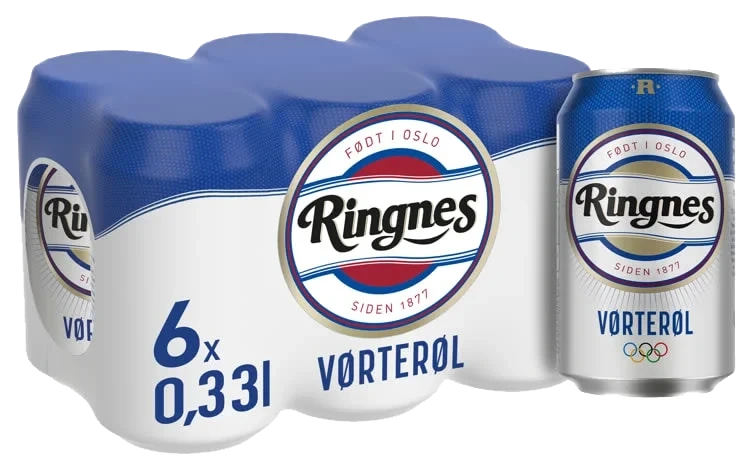 Ringnes Vørterøl 0,33lx6 boks