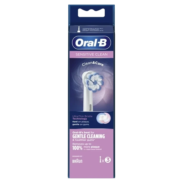 Oral-B Børstehode Sensitive Clean&Care 3pk