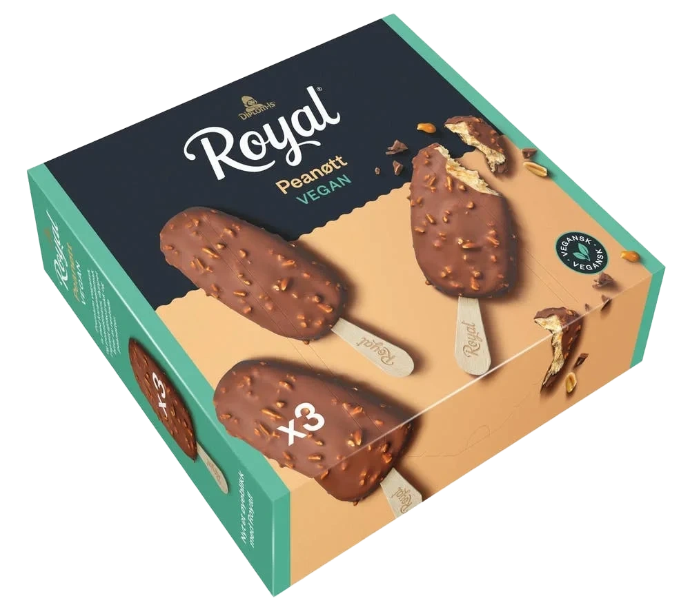 Royal peanøtt vegansk 3 stk, 270 ml