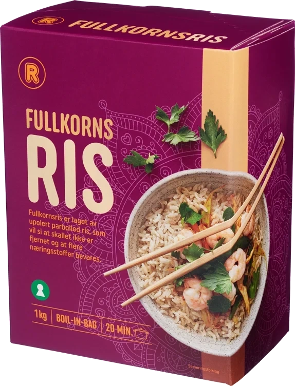 Fullkornsris bib 8x125g
