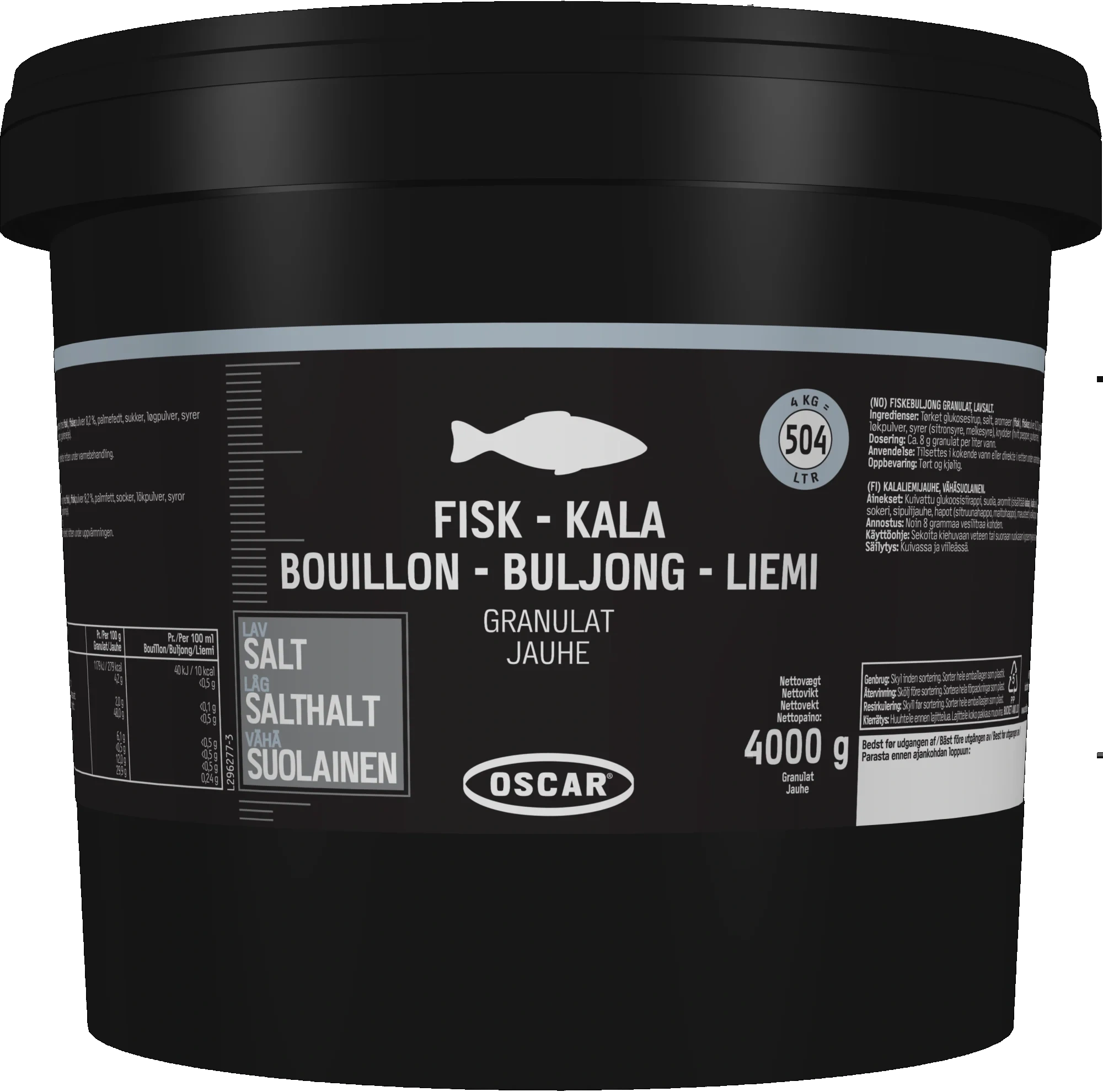 Fiskbuljong granulat Lättsaltad