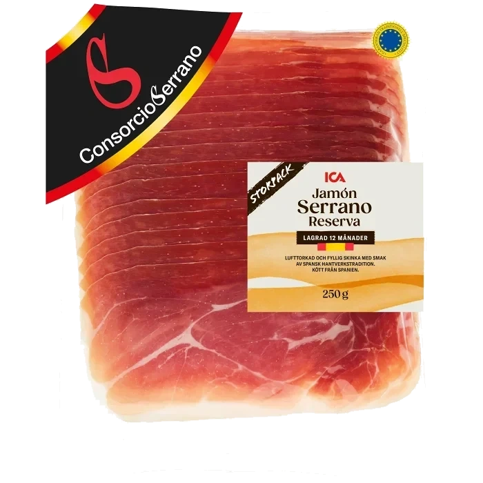 Skinka Lufttorkad Jamón Serranoskinka 250g ICA