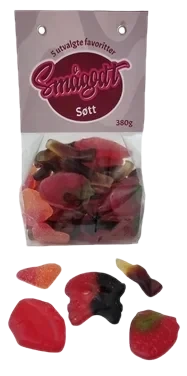 Smågodt Søtt 380g 5 Utvalgte Favoritter