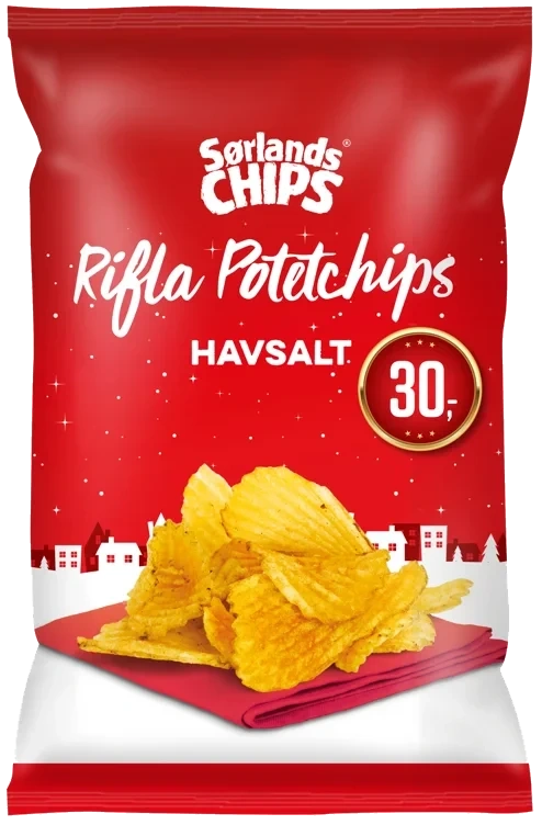 JULECHIPS HAVSALT 150 g Sørlandschips