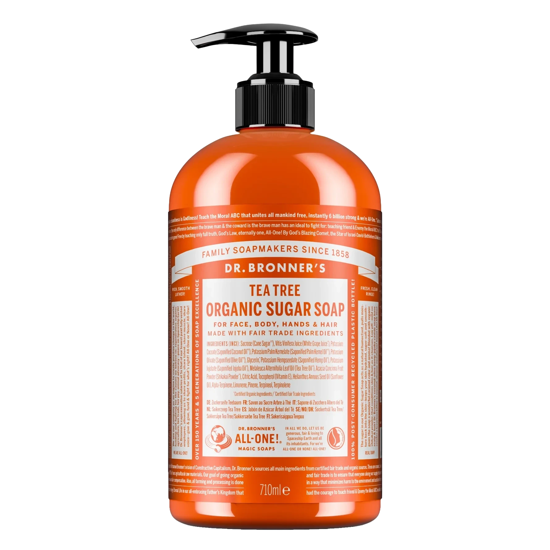Dr. Bronner's Tea Tree Organic Sugar Soap 710 ml