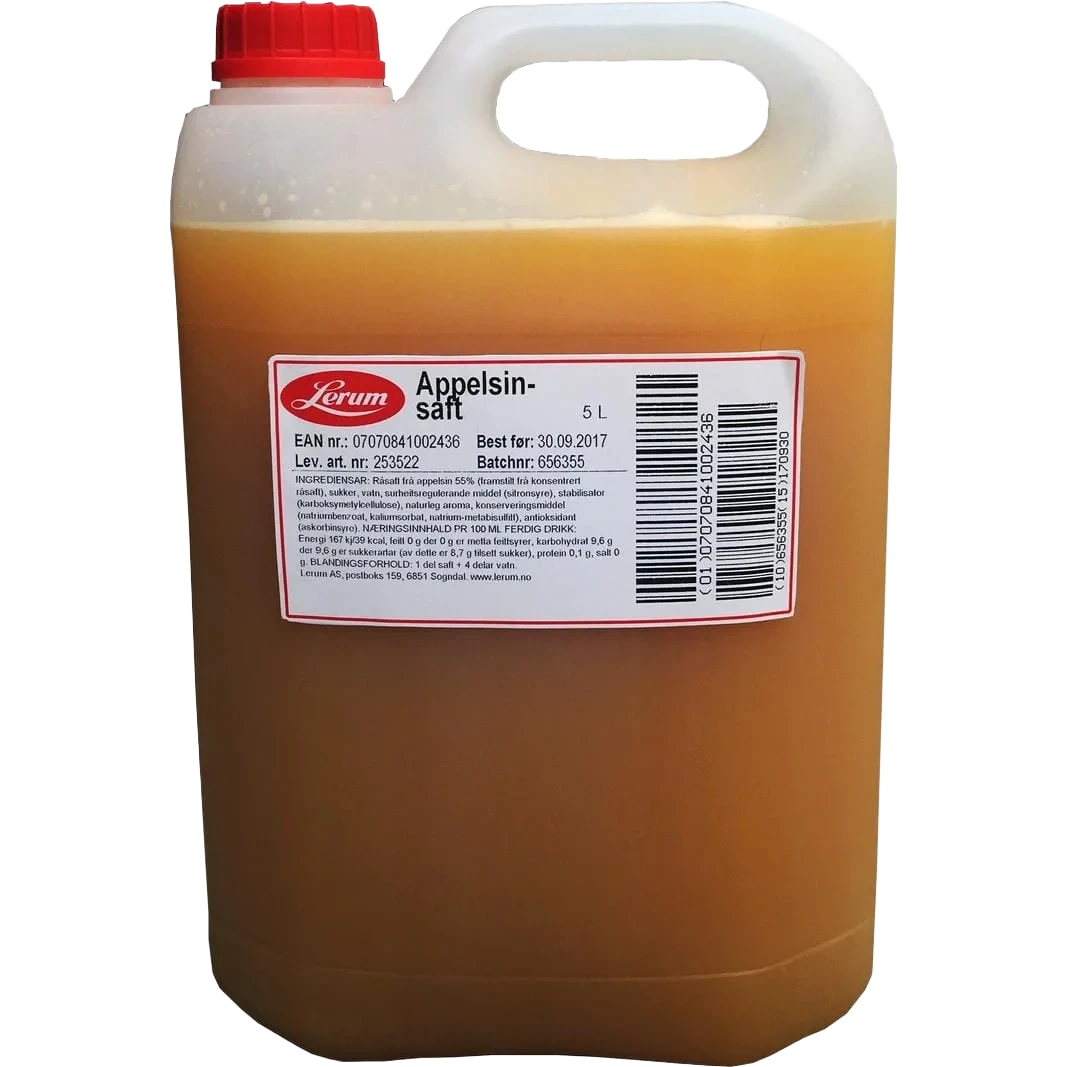 Appelsinsaft 5l Lerum